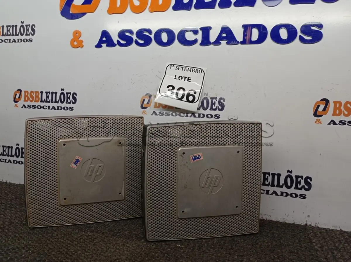LOTE 306 - 02 MINI CPUS HP. (NO ESTADO) ATENÇÃO! FAZER A VISITAÇÃO ANTES DE ARREMATAR, NÃO SABEMOS SE FUNCIONA. LEILÃO NÃO TEM GARANTIA E NEM DEVOLUÇÃO, SUJEITO A POSSÍVEIS AVARIAS VISÍVEIS/OCULTAS E/OU AUSÊNCIA DE COMPONENTES.