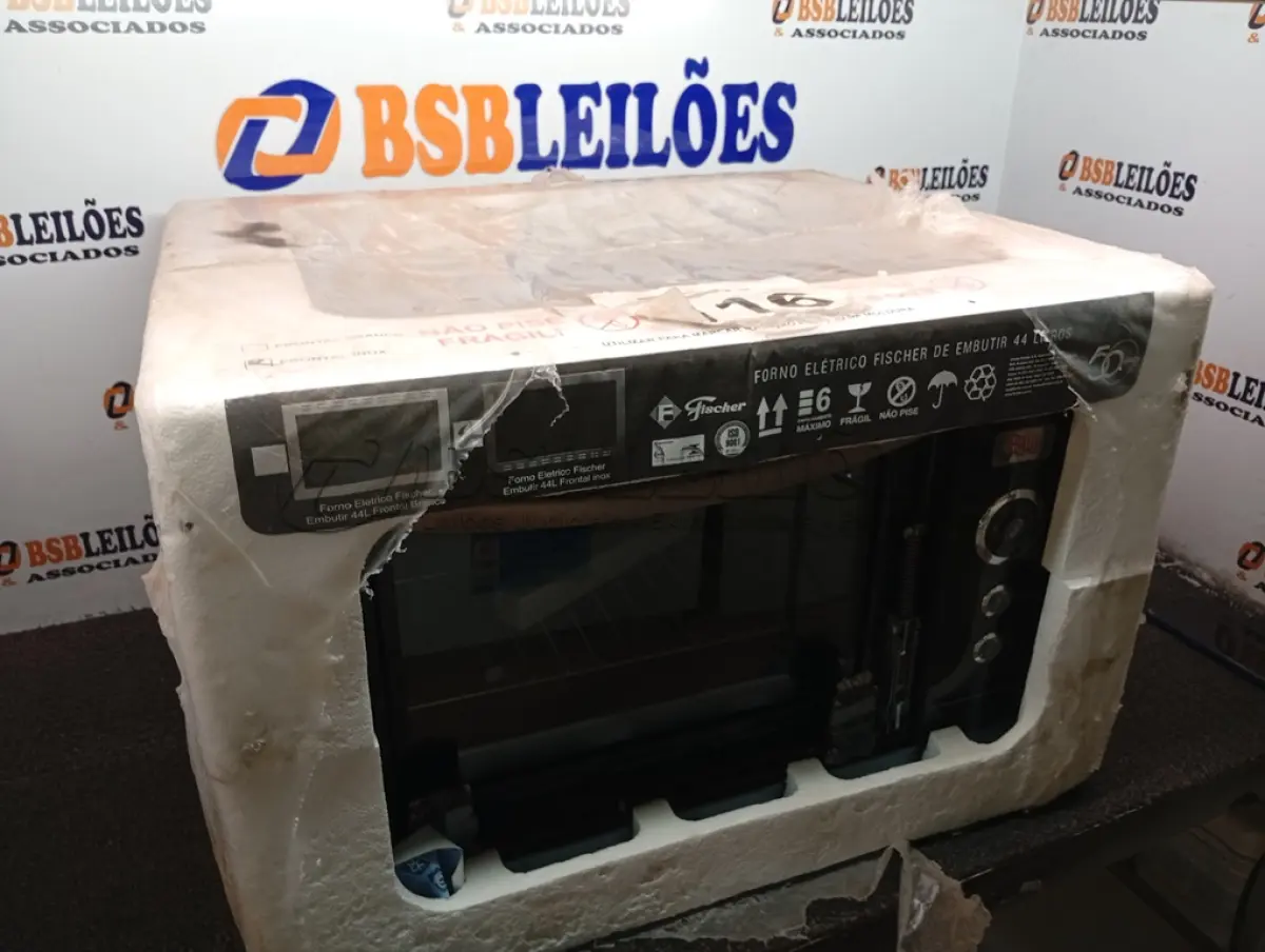 LOTE 116 - 01 - FORNO ELÉTRICO FISCHER NEW GRATINATTO DE EMBUTIR 44L INOX 110V (NO ESTADO, NÃO SABEMOS SE FUNCIONA. LEILÃO NÃO TEM GARANTIA E NEM DEVOLUÇÃO, SUJEITO A POSSÍVEIS AVARIAS VISÍVEIS/OCULTAS E/OU AUSÊNCIA DE COMPONENTES)