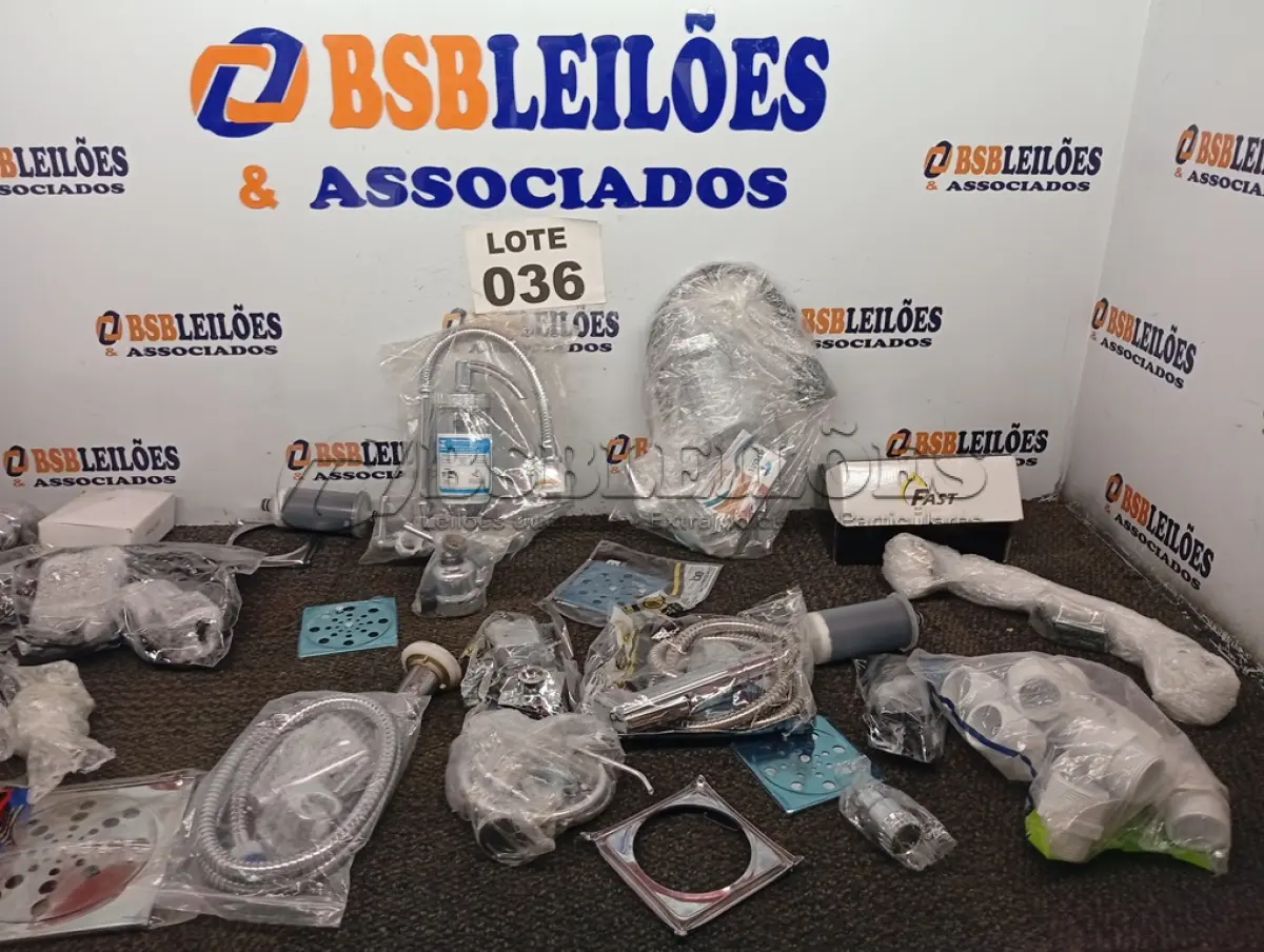 LOTE 036 - 22 – ITENS HIDRÁULICOS DIVERSOS (NO ESTADO, NÃO SABEMOS SE FUNCIONA. LEILÃO NÃO TEM GARANTIA E NEM DEVOLUÇÃO, SUJEITO A POSSÍVEIS AVARIAS VISÍVEIS/OCULTAS E/OU AUSÊNCIA DE COMPONENTES)