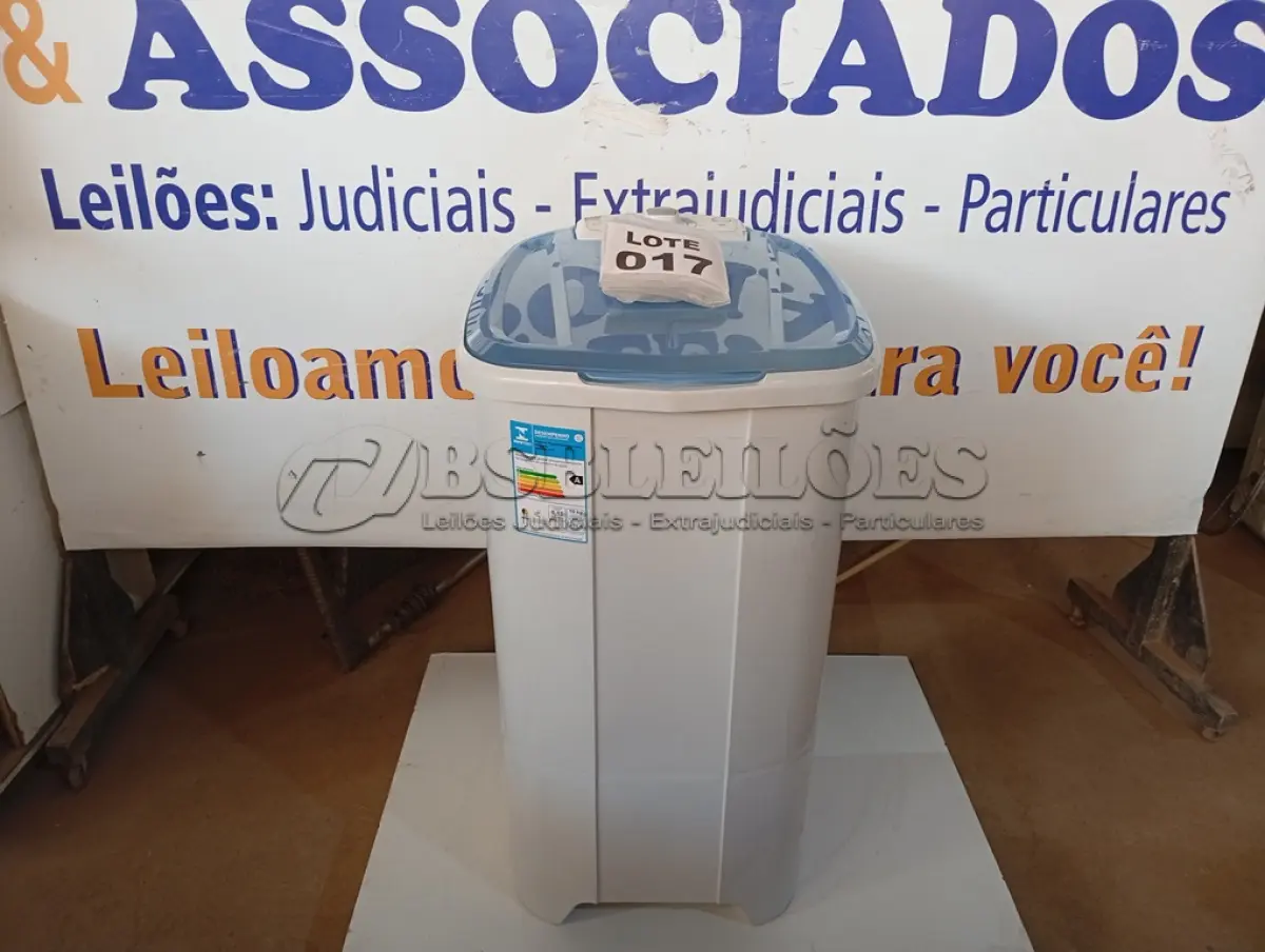 LOTE 017 - 01 - TANQUINHO NEWMAQ 10KG 110V (NO ESTADO, NÃO SABEMOS SE FUNCIONA. LEILÃO NÃO TEM GARANTIA E NEM DEVOLUÇÃO, SUJEITO A POSSÍVEIS AVARIAS VISÍVEIS/OCULTAS E/OU AUSÊNCIA DE COMPONENTES)