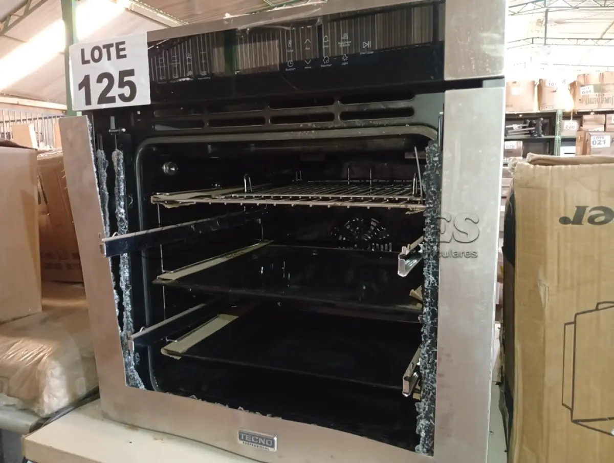 LOTE 125 - 01 - FORNO ELÉTRICO DE EMBUTIR TECNO PROFESSIONAL 73L TO73EXDP - 220V -TO73EXDBP (NO ESTADO, NÃO SABEMOS SE FUNCIONA. LEILÃO NÃO TEM GARANTIA E NEM DEVOLUÇÃO, SUJEITO A POSSÍVEIS AVARIAS VISÍVEIS/OCULTAS E/OU AUSÊNCIA DE COMPONENTES)