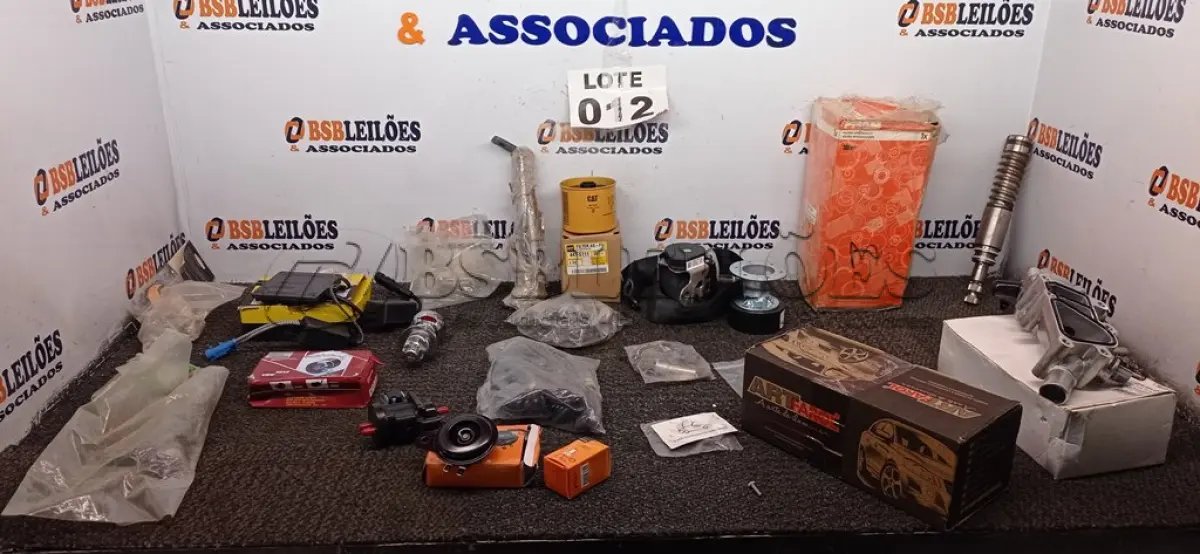LOTE 012 - 20 – ITENS AUTOMOTIVOS DIVERSOS (NO ESTADO, NÃO SABEMOS SE FUNCIONA. LEILÃO NÃO TEM GARANTIA E NEM DEVOLUÇÃO, SUJEITO A POSSÍVEIS AVARIAS VISÍVEIS/OCULTAS E/OU AUSÊNCIA DE COMPONENTES)