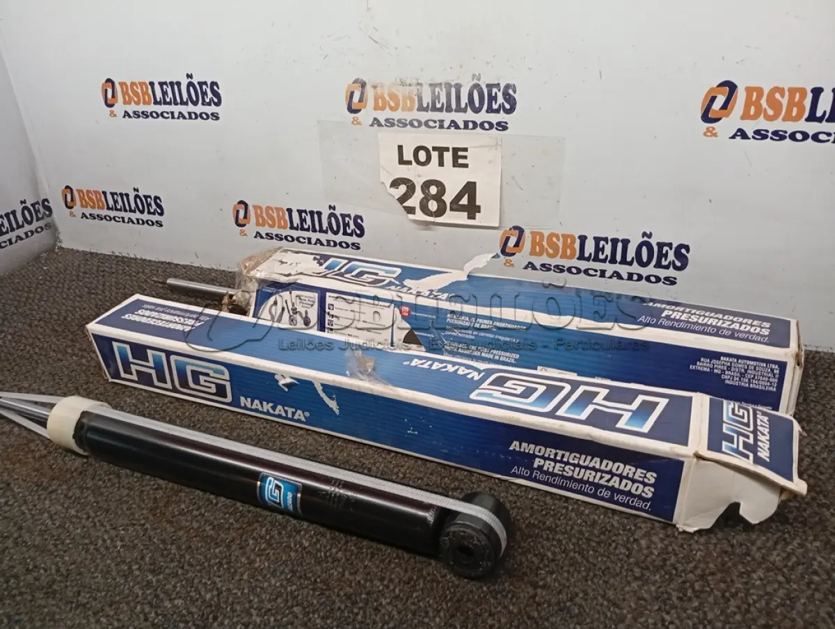 LOTE 284 - 02 – AMORTECEDOR HG NAKATA (NO ESTADO, NÃO SABEMOS SE FUNCIONA. LEILÃO NÃO TEM GARANTIA E NEM DEVOLUÇÃO, SUJEITO A POSSÍVEIS AVARIAS VISÍVEIS/OCULTAS E/OU AUSÊNCIA DE COMPONENTES)