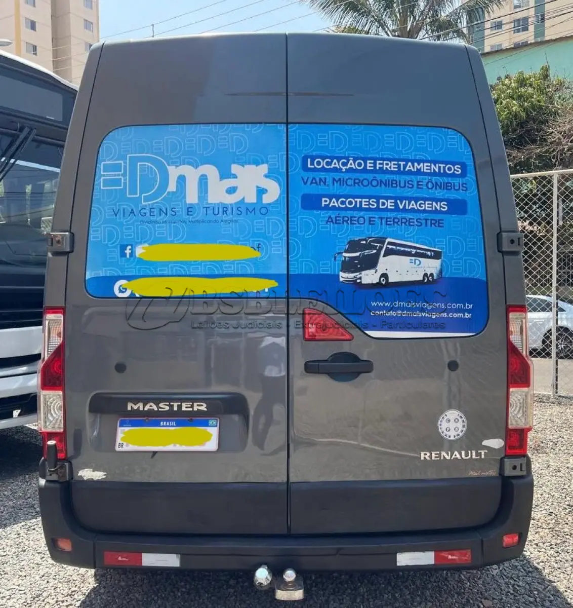 LOTE 007 - 01 I/RENAULT VAN MASTER L3H2, ANO 2013/2014, 16 LUGARES, COM AR CONDICIONADO, 442 MIL KM, FUNCIONANDO PERFEITO (NO ESTADO)