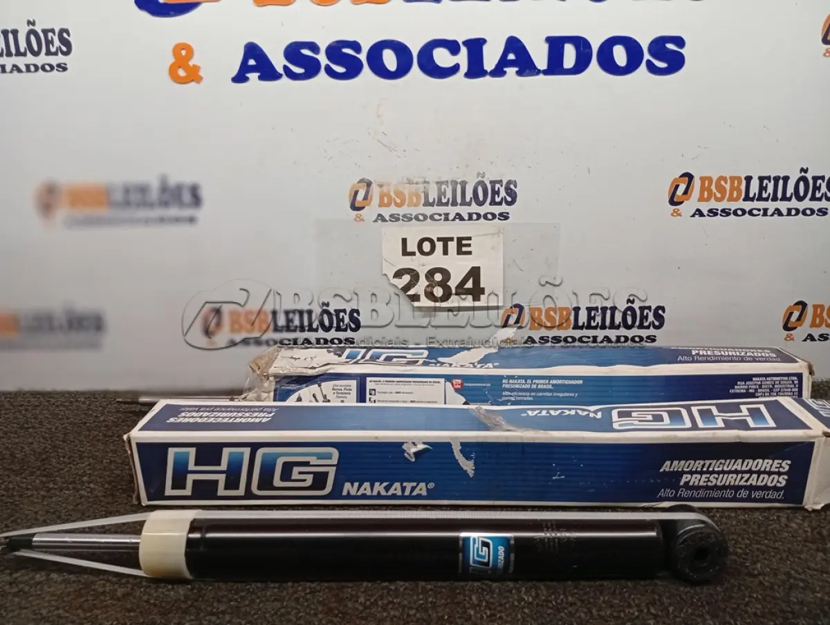 LOTE 284 - 02 – AMORTECEDOR HG NAKATA (NO ESTADO, NÃO SABEMOS SE FUNCIONA. LEILÃO NÃO TEM GARANTIA E NEM DEVOLUÇÃO, SUJEITO A POSSÍVEIS AVARIAS VISÍVEIS/OCULTAS E/OU AUSÊNCIA DE COMPONENTES)