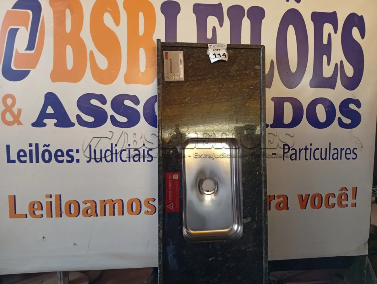 LOTE 114 - 01 PIA VERDE UBATUBA 1,50 STD LA GRANITOS. (NO ESTADO) ATENÇÃO! FAZER A VISITAÇÃO ANTES DE ARREMATAR, NÃO SABEMOS SE FUNCIONA. LEILÃO NÃO TEM GARANTIA E NEM DEVOLUÇÃO, SUJEITO A POSSÍVEIS AVARIAS VISÍVEIS/OCULTAS E/OU AUSÊNCIA DE COMPONENTES.