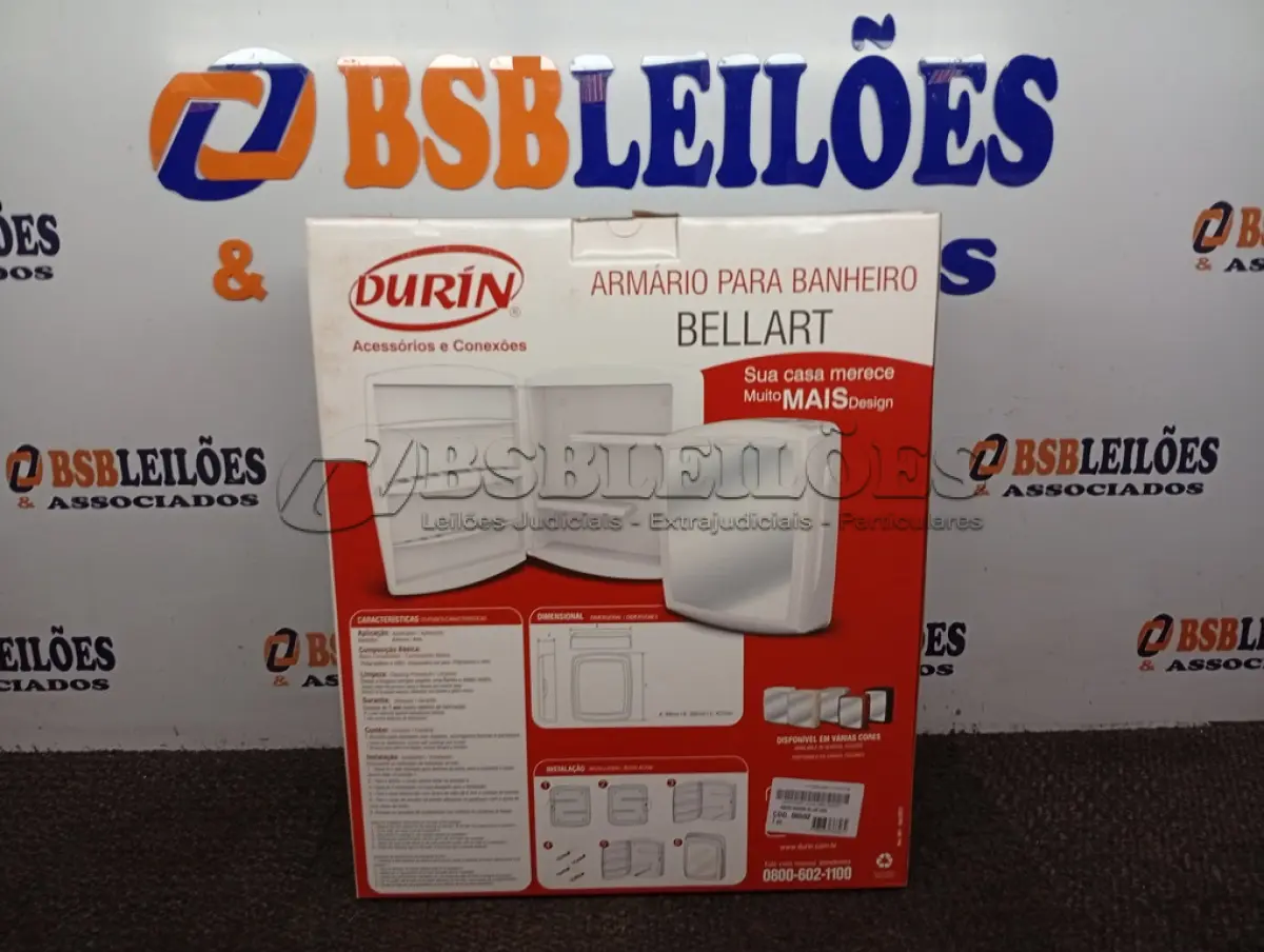 LOTE 119 - 01 ARMARIO BANHEIRO BELLART CINZA DURIN. (NO ESTADO) ATENÇÃO! FAZER A VISITAÇÃO ANTES DE ARREMATAR, NÃO SABEMOS SE FUNCIONA. LEILÃO NÃO TEM GARANTIA E NEM DEVOLUÇÃO, SUJEITO A POSSÍVEIS AVARIAS VISÍVEIS/OCULTAS E/OU AUSÊNCIA DE COMPONENTES.