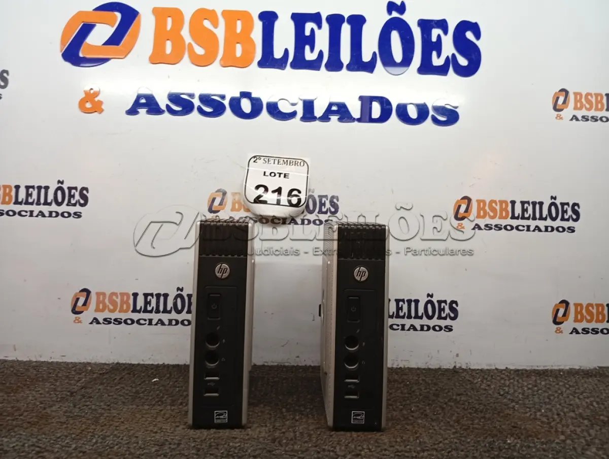 LOTE 216 - 02 MINI CPUS HP. (NO ESTADO) ATENÇÃO! FAZER A VISITAÇÃO ANTES DE ARREMATAR, NÃO SABEMOS SE FUNCIONA. LEILÃO NÃO TEM GARANTIA E NEM DEVOLUÇÃO, SUJEITO A POSSÍVEIS AVARIAS VISÍVEIS/OCULTAS E/OU AUSÊNCIA DE COMPONENTES.