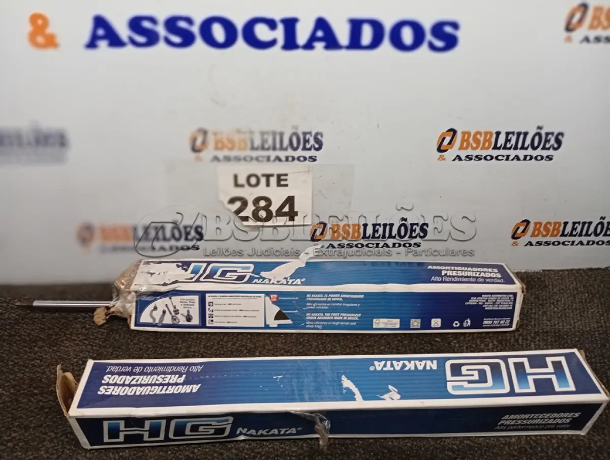 LOTE 284 - 02 – AMORTECEDOR HG NAKATA (NO ESTADO, NÃO SABEMOS SE FUNCIONA. LEILÃO NÃO TEM GARANTIA E NEM DEVOLUÇÃO, SUJEITO A POSSÍVEIS AVARIAS VISÍVEIS/OCULTAS E/OU AUSÊNCIA DE COMPONENTES)