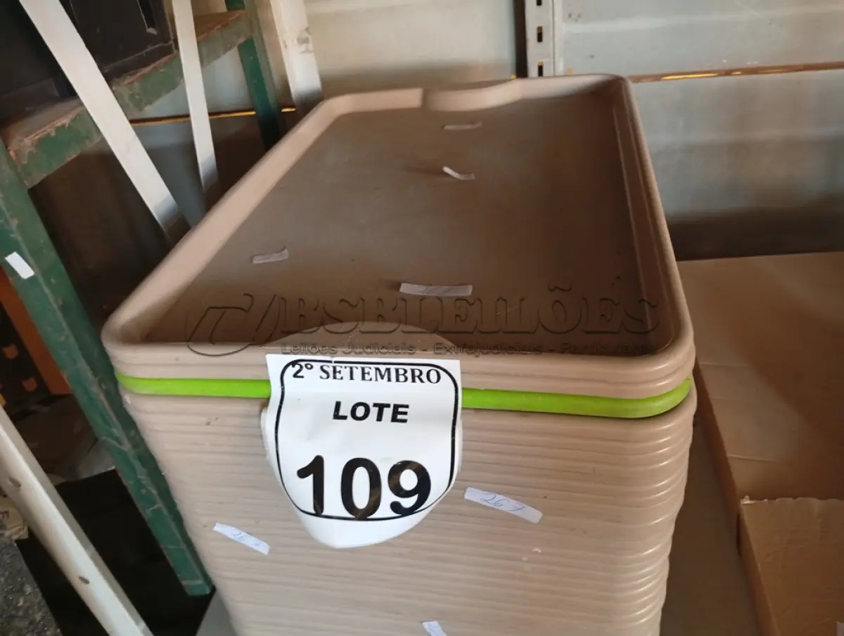 LOTE 109 - 01 LOTE COM DIVERSAS BANDEJAS, APROXIMADAMENTE 40. (NO ESTADO) ATENÇÃO! FAZER A VISITAÇÃO ANTES DE ARREMATAR, NÃO SABEMOS SE FUNCIONA. LEILÃO NÃO TEM GARANTIA E NEM DEVOLUÇÃO, SUJEITO A POSSÍVEIS AVARIAS VISÍVEIS/OCULTAS E/OU AUSÊNCIA DE COMPONENTES.