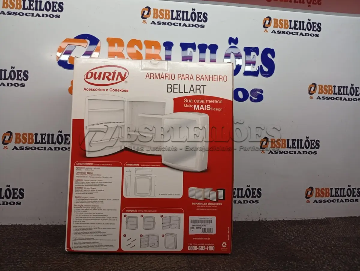 LOTE 233 - 01 ARMÁRIO BANHEIRO BELLART CINZA DURIN. (NO ESTADO) ATENÇÃO! FAZER A VISITAÇÃO ANTES DE ARREMATAR, NÃO SABEMOS SE FUNCIONA. LEILÃO NÃO TEM GARANTIA E NEM DEVOLUÇÃO, SUJEITO A POSSÍVEIS AVARIAS VISÍVEIS/OCULTAS E/OU AUSÊNCIA DE COMPONENTES.