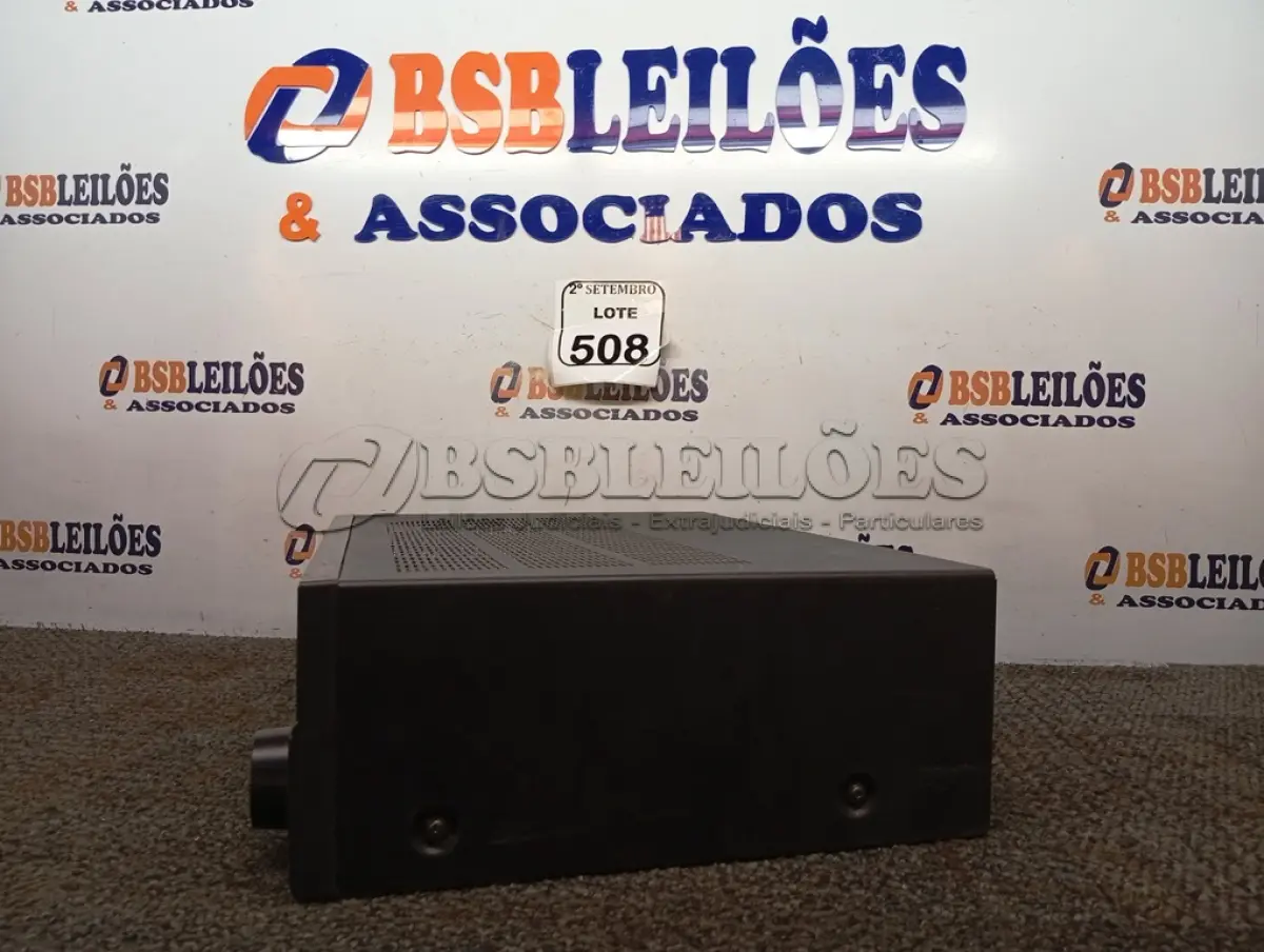 LOTE 508 - 01 RECEIVER YAMAHA RX-V471. (NO ESTADO) ATENÇÃO! FAZER A VISITAÇÃO ANTES DE ARREMATAR, NÃO SABEMOS SE FUNCIONA. LEILÃO NÃO TEM GARANTIA E NEM DEVOLUÇÃO, SUJEITO A POSSÍVEIS AVARIAS VISÍVEIS/OCULTAS E/OU AUSÊNCIA DE COMPONENTES.