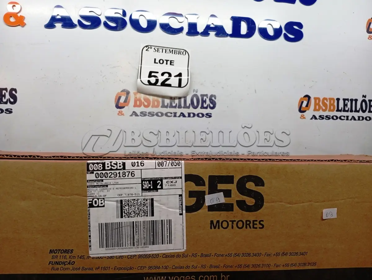 LOTE 521 - 01 MOTOR ELÉTRICO PARA EVAPORADORA DE AR CONDICIONADO. (NO ESTADO) ATENÇÃO! FAZER A VISITAÇÃO ANTES DE ARREMATAR, NÃO SABEMOS SE FUNCIONA. LEILÃO NÃO TEM GARANTIA E NEM DEVOLUÇÃO, SUJEITO A POSSÍVEIS AVARIAS VISÍVEIS/OCULTAS E/OU AUSÊNCIA DE COMPONENTES.