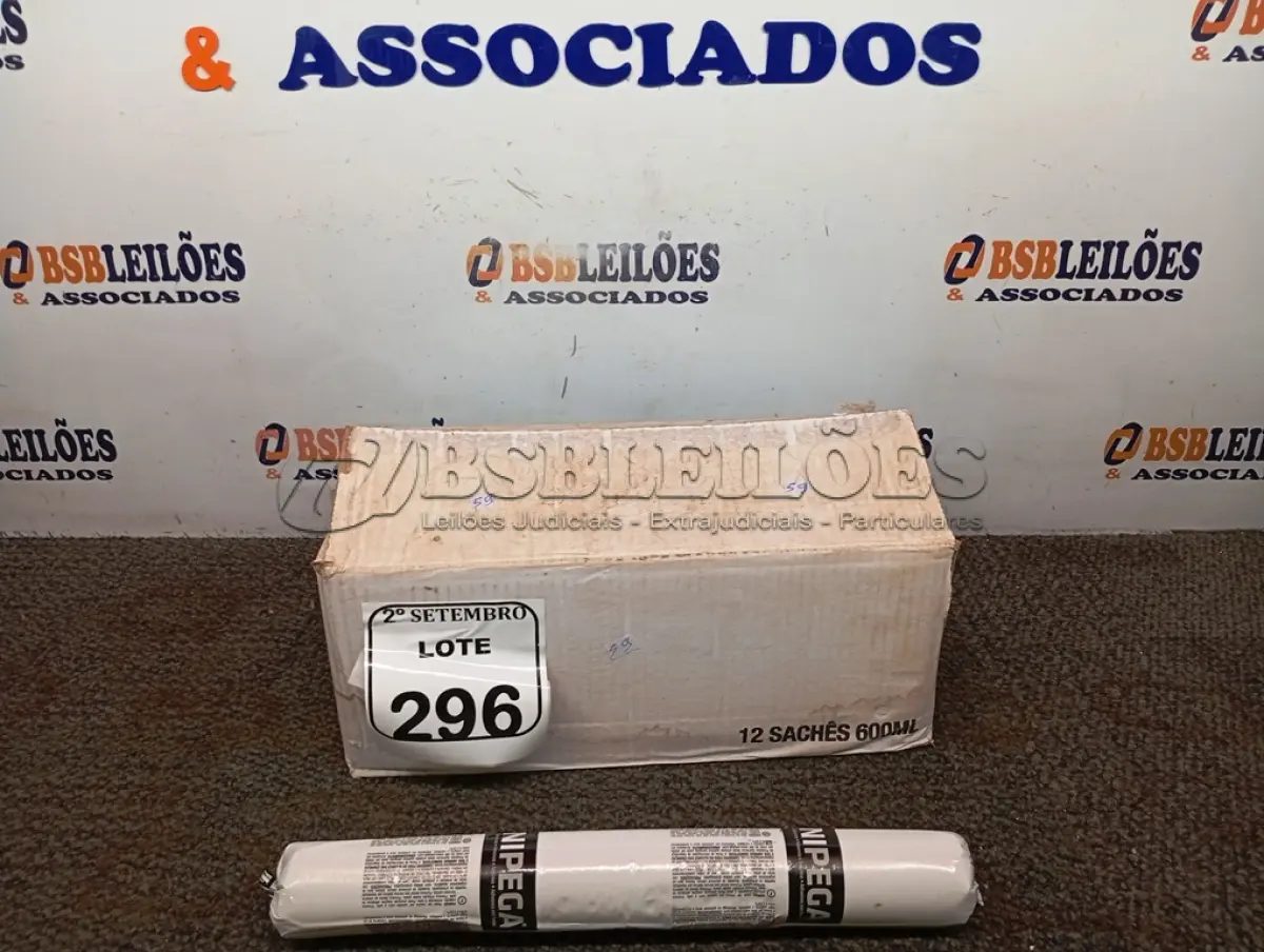 LOTE 296 - 12 ADESIVOS POLIURETANO PU 40 CINZA SACHE 600ML MARCA UNIPEGA 600ML CADA. (NO ESTADO) ATENÇÃO! FAZER A VISITAÇÃO ANTES DE ARREMATAR, NÃO SABEMOS SE FUNCIONA. LEILÃO NÃO TEM GARANTIA E NEM DEVOLUÇÃO, SUJEITO A POSSÍVEIS AVARIAS VISÍVEIS/OCULTAS E/OU AUSÊNCIA DE COMPONENTES
