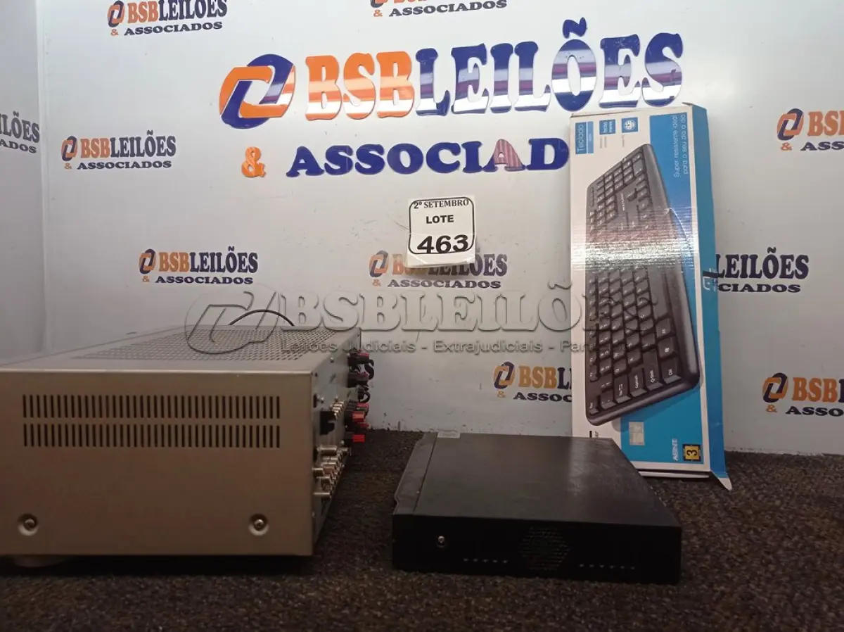 LOTE 463 - 01 RECEIVER SONY STEREO STR-K870P, 01 SUCATA DE DVR E 01 TECLADO. (NO ESTADO) ATENÇÃO! FAZER A VISITAÇÃO ANTES DE ARREMATAR, NÃO SABEMOS SE FUNCIONA. LEILÃO NÃO TEM GARANTIA E NEM DEVOLUÇÃO, SUJEITO A POSSÍVEIS AVARIAS VISÍVEIS/OCULTAS E/OU AUSÊNCIA DE COMPONENTES.