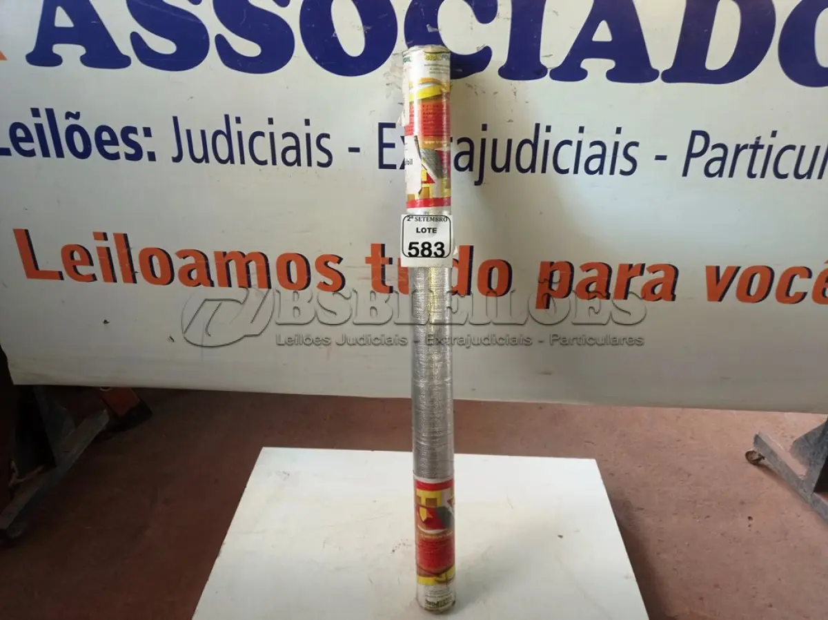 LOTE 583 - 01 ROLO MANTA SUBCOBERTURA 2 FACES 50 METROS BRASFOIL. (NO ESTADO) ATENÇÃO! FAZER A VISITAÇÃO ANTES DE ARREMATAR, NÃO SABEMOS SE FUNCIONA. LEILÃO NÃO TEM GARANTIA E NEM DEVOLUÇÃO, SUJEITO A POSSÍVEIS AVARIAS VISÍVEIS/OCULTAS E/OU AUSÊNCIA DE COMPONENTES.