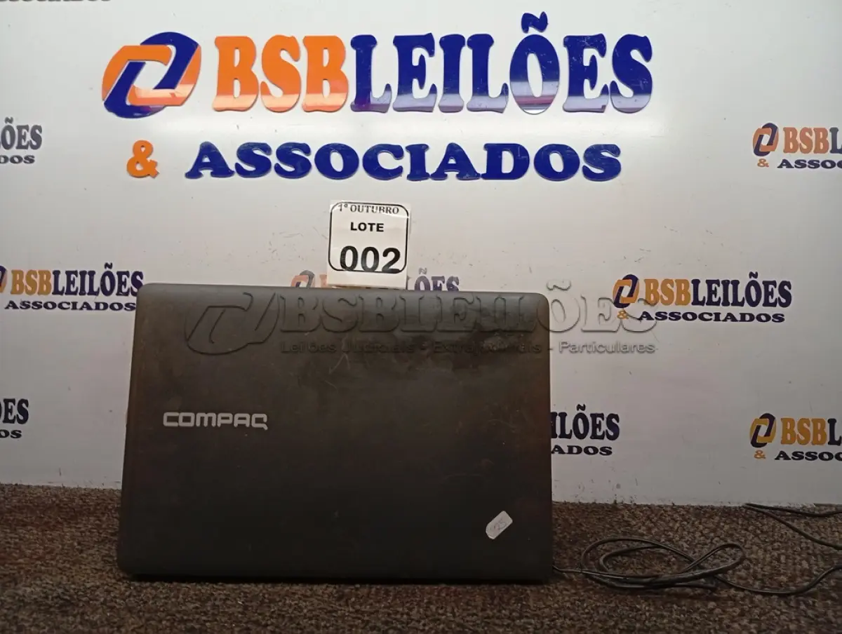 LOTE 002 - 01 NOTEBOOK CORE I3 4GB DE RAM MODELO CQ-27 MARCA COMPAQ COM FONTE. (NO ESTADO) ATENÇÃO! FAZER A VISITAÇÃO ANTES DE ARREMATAR, NÃO SABEMOS SE FUNCIONA. LEILÃO NÃO TEM GARANTIA E NEM DEVOLUÇÃO, SUJEITO A POSSÍVEIS AVARIAS VISÍVEIS/OCULTAS E/OU AUSÊNCIA DE COMPONENTES.