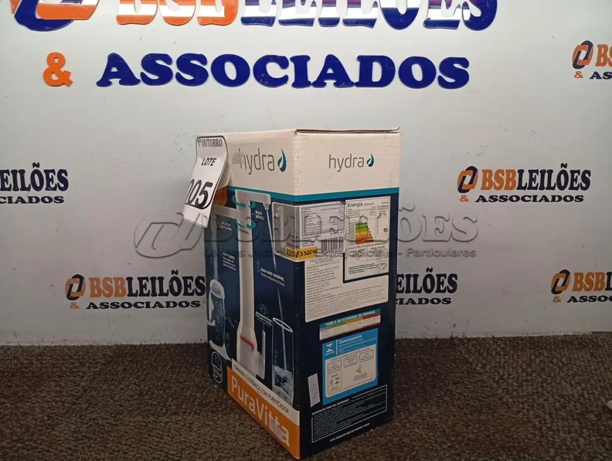 LOTE 005 - 01 TORNEIRA ELETRÔNICA PURA VITTA 220V ÁGUA QUENTE (NOVA). (NO ESTADO) ATENÇÃO! FAZER A VISITAÇÃO ANTES DE ARREMATAR, NÃO SABEMOS SE FUNCIONA. LEILÃO NÃO TEM GARANTIA E NEM DEVOLUÇÃO, SUJEITO A POSSÍVEIS AVARIAS VISÍVEIS/OCULTAS E/OU AUSÊNCIA DE COMPONENTES.