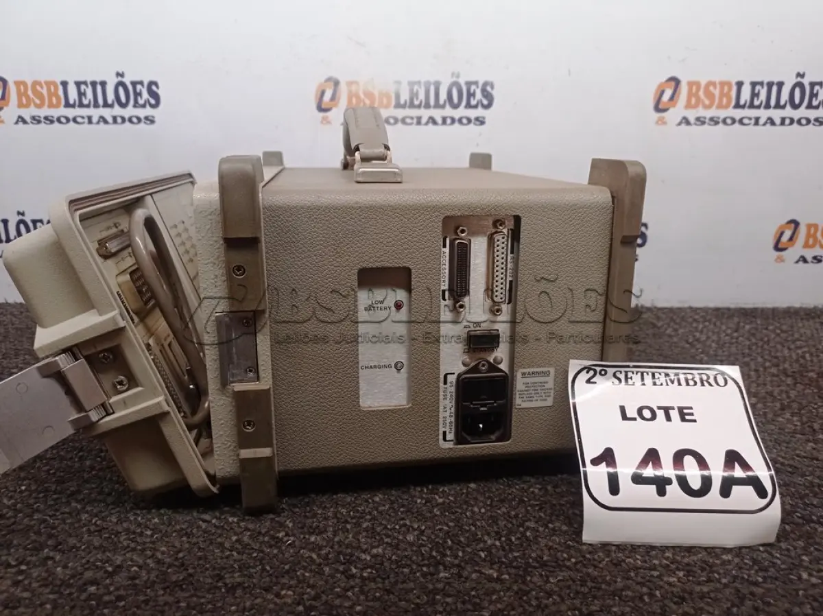 LOTE 140 - 01 HEWLETT PACKARD 37732A TELECOM / DATACOM ANALYZER HP - TME TRADING (NO ESTADO) ATENÇÃO! FAZER A VISITAÇÃO ANTES DE ARREMATAR, NÃO SABEMOS SE FUNCIONA. LEILÃO NÃO TEM GARANTIA E NEM DEVOLUÇÃO, SUJEITO A POSSÍVEIS AVARIAS VISÍVEIS/OCULTAS E/OU AUSÊNCIA DE COMPONENTES.