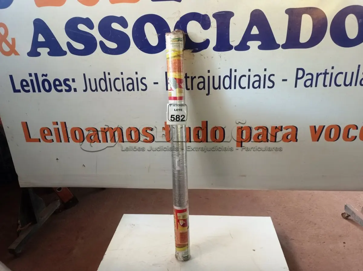 LOTE 582 - 01 ROLO MANTA SUBCOBERTURA 2 FACES 50 METROS BRASFOIL. (NO ESTADO) ATENÇÃO! FAZER A VISITAÇÃO ANTES DE ARREMATAR, NÃO SABEMOS SE FUNCIONA. LEILÃO NÃO TEM GARANTIA E NEM DEVOLUÇÃO, SUJEITO A POSSÍVEIS AVARIAS VISÍVEIS/OCULTAS E/OU AUSÊNCIA DE COMPONENTES.