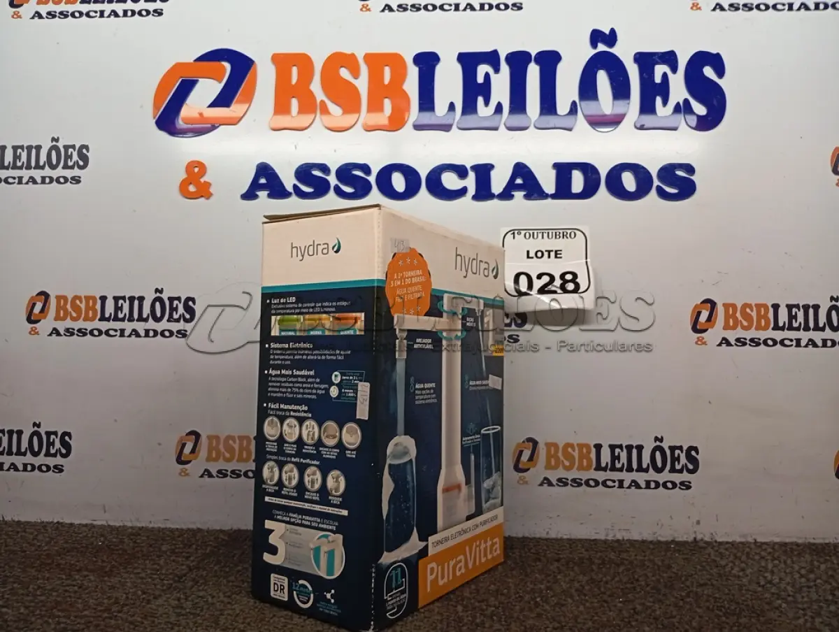 LOTE 028 - 01 TORNEIRA ELETRÔNICA PURA VITTA 220V ÁGUA QUENTE (NOVA). (NO ESTADO) ATENÇÃO! FAZER A VISITAÇÃO ANTES DE ARREMATAR, NÃO SABEMOS SE FUNCIONA. LEILÃO NÃO TEM GARANTIA E NEM DEVOLUÇÃO, SUJEITO A POSSÍVEIS AVARIAS VISÍVEIS/OCULTAS E/OU AUSÊNCIA DE COMPONENTES.