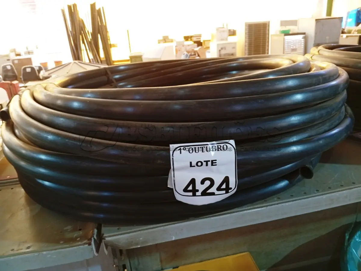 LOTE 424 - 01 ROLO DE MANGUEIRA TUBO IRRIGAÇÃO 1 X 2,0 AZUL INDEX. (NO ESTADO) ATENÇÃO! FAZER A VISITAÇÃO ANTES DE ARREMATAR, NÃO SABEMOS SE FUNCIONA. LEILÃO NÃO TEM GARANTIA E NEM DEVOLUÇÃO, SUJEITO A POSSÍVEIS AVARIAS VISÍVEIS/OCULTAS E/OU AUSÊNCIA DE COMPONENTES.