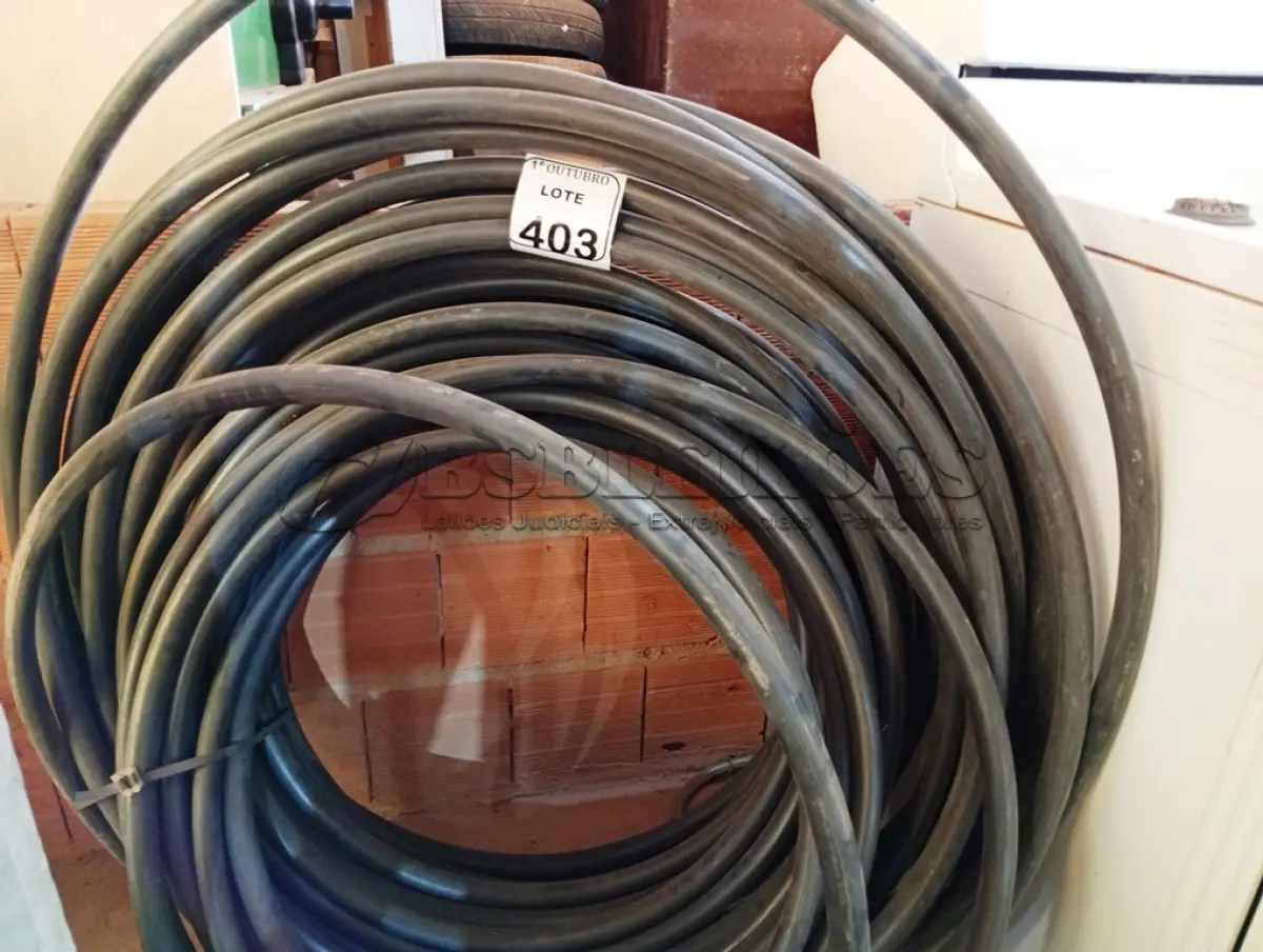 LOTE 403 - 01 ROLO MANGUEIRA TUBO IRRIGAÇÃO 1 X 2,0 PRETO INDEX. (NO ESTADO) ATENÇÃO! FAZER A VISITAÇÃO ANTES DE ARREMATAR, NÃO SABEMOS SE FUNCIONA. LEILÃO NÃO TEM GARANTIA E NEM DEVOLUÇÃO, SUJEITO A POSSÍVEIS AVARIAS VISÍVEIS/OCULTAS E/OU AUSÊNCIA DE COMPONENTES.