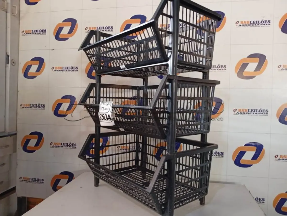 LOTE 250 - 03 CESTOS. (NO ESTADO) ATENÇÃO! FAZER A VISITAÇÃO ANTES DE ARREMATAR, NÃO SABEMOS SE FUNCIONA. LEILÃO NÃO TEM GARANTIA E NEM DEVOLUÇÃO, SUJEITO A POSSÍVEIS AVARIAS VISÍVEIS/OCULTAS E/OU AUSÊNCIA DE COMPONENTES.