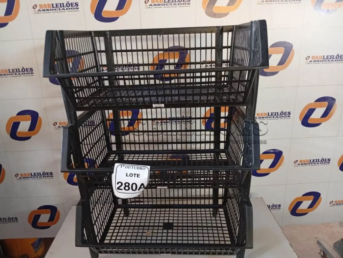 LOTE 280 - 03 CESTOS. (NO ESTADO) ATENÇÃO! FAZER A VISITAÇÃO ANTES DE ARREMATAR, NÃO SABEMOS SE FUNCIONA. LEILÃO NÃO TEM GARANTIA E NEM DEVOLUÇÃO, SUJEITO A POSSÍVEIS AVARIAS VISÍVEIS/OCULTAS E/OU AUSÊNCIA DE COMPONENTES.