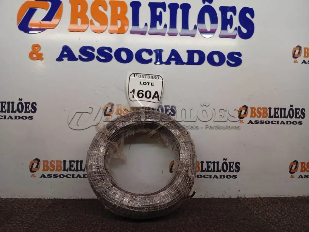 LOTE 160 - 01 ROLO DE CABO DE FIO FLEXÍVEL 1× 4MM NA COR PRETA. (NO ESTADO) ATENÇÃO! FAZER A VISITAÇÃO ANTES DE ARREMATAR, NÃO SABEMOS SE FUNCIONA. LEILÃO NÃO TEM GARANTIA E NEM DEVOLUÇÃO, SUJEITO A POSSÍVEIS AVARIAS VISÍVEIS/OCULTAS E/OU AUSÊNCIA DE COMPONENTES.