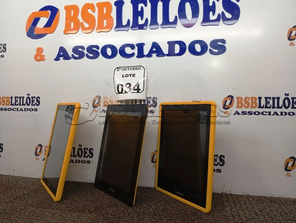LOTE 034 - 03 TABLETS MARCA POSITIVO. (NO ESTADO) ATENÇÃO! FAZER A VISITAÇÃO ANTES DE ARREMATAR, NÃO SABEMOS SE FUNCIONA. LEILÃO NÃO TEM GARANTIA E NEM DEVOLUÇÃO, SUJEITO A POSSÍVEIS AVARIAS VISÍVEIS/OCULTAS E/OU AUSÊNCIA DE COMPONENTES.