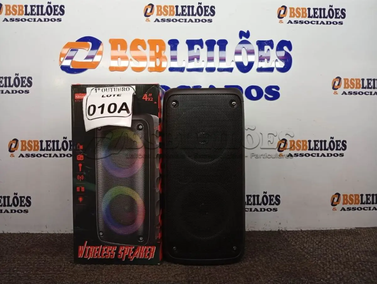 LOTE 010 - 01 SOM BLUETOOTH PORTÁTIL GRASEP MODELO D-8108 (NOVO). (NO ESTADO) ATENÇÃO! FAZER A VISITAÇÃO ANTES DE ARREMATAR, NÃO SABEMOS SE FUNCIONA. LEILÃO NÃO TEM GARANTIA E NEM DEVOLUÇÃO, SUJEITO A POSSÍVEIS AVARIAS VISÍVEIS/OCULTAS E/OU AUSÊNCIA DE COMPONENTES.