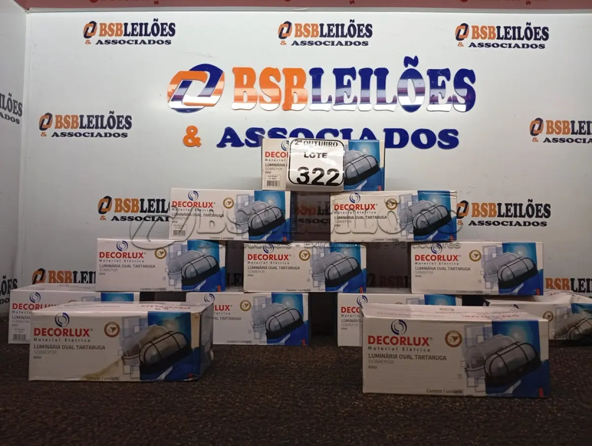 LOTE 322 - 12 LUMINÁRIAS MARCA DECORLUX OVAIS MODELO TARTARUGA. (NO ESTADO) ATENÇÃO! FAZER A VISITAÇÃO ANTES DE ARREMATAR, NÃO SABEMOS SE FUNCIONA. LEILÃO NÃO TEM GARANTIA E NEM DEVOLUÇÃO, SUJEITO A POSSÍVEIS AVARIAS VISÍVEIS/OCULTAS E/OU AUSÊNCIA DE COMPONENTES.
