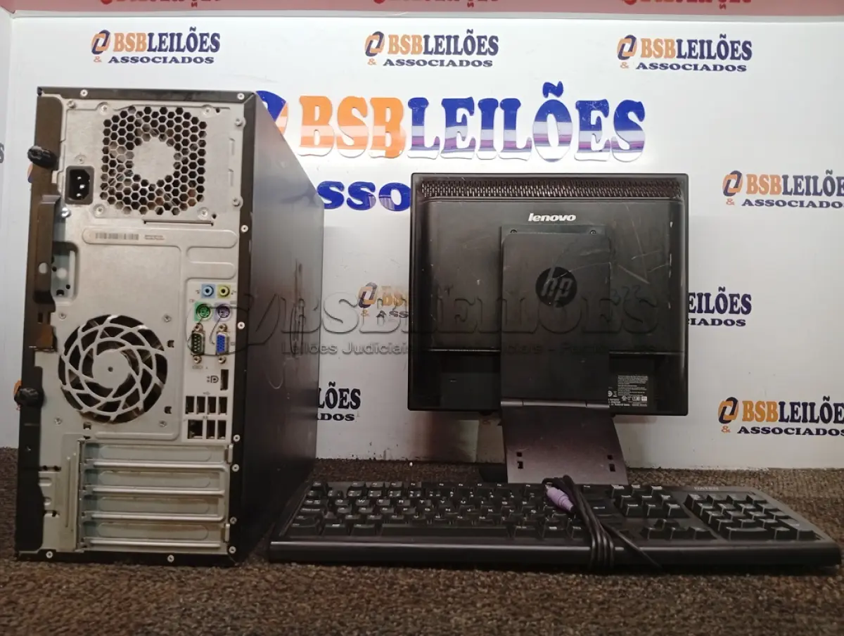 LOTE 197 - 01 CPU COM TECLADO E 01 MONITOR. (NO ESTADO) ATENÇÃO! FAZER A VISITAÇÃO ANTES DE ARREMATAR, NÃO SABEMOS SE FUNCIONA. LEILÃO NÃO TEM GARANTIA E NEM DEVOLUÇÃO, SUJEITO A POSSÍVEIS AVARIAS VISÍVEIS/OCULTAS E/OU AUSÊNCIA DE COMPONENTES.
