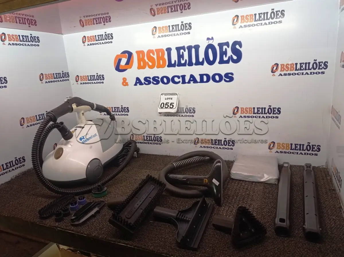 LOTE 055 - 01 VAPORIZADOR STEAM FAST COM ACESSÓRIOS. (NO ESTADO) ATENÇÃO! FAZER A VISITAÇÃO ANTES DE ARREMATAR, NÃO SABEMOS SE FUNCIONA. LEILÃO NÃO TEM GARANTIA E NEM DEVOLUÇÃO, SUJEITO A POSSÍVEIS AVARIAS VISÍVEIS/OCULTAS E/OU AUSÊNCIA DE COMPONENTES.