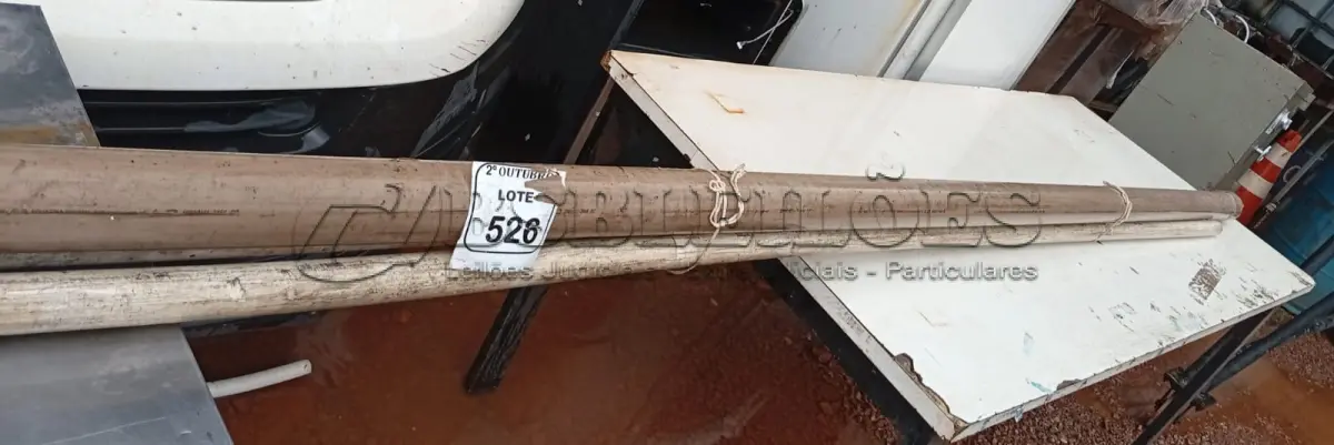 LOTE 526 - 03 CANOS DE MEDIDAS DIVERSAS. (NO ESTADO) ATENÇÃO! FAZER A VISITAÇÃO ANTES DE ARREMATAR, NÃO SABEMOS SE FUNCIONA. LEILÃO NÃO TEM GARANTIA E NEM DEVOLUÇÃO, SUJEITO A POSSÍVEIS AVARIAS VISÍVEIS/OCULTAS E/OU AUSÊNCIA DE COMPONENTES.