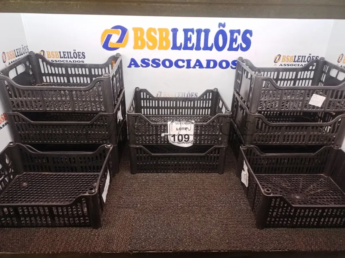 LOTE 109 - 10 CESTAS ORGANIZADORAS NA COR PRETA. (NO ESTADO) ATENÇÃO! FAZER A VISITAÇÃO ANTES DE ARREMATAR, NÃO SABEMOS SE FUNCIONA. LEILÃO NÃO TEM GARANTIA E NEM DEVOLUÇÃO, SUJEITO A POSSÍVEIS AVARIAS VISÍVEIS/OCULTAS E/OU AUSÊNCIA DE COMPONENTES.