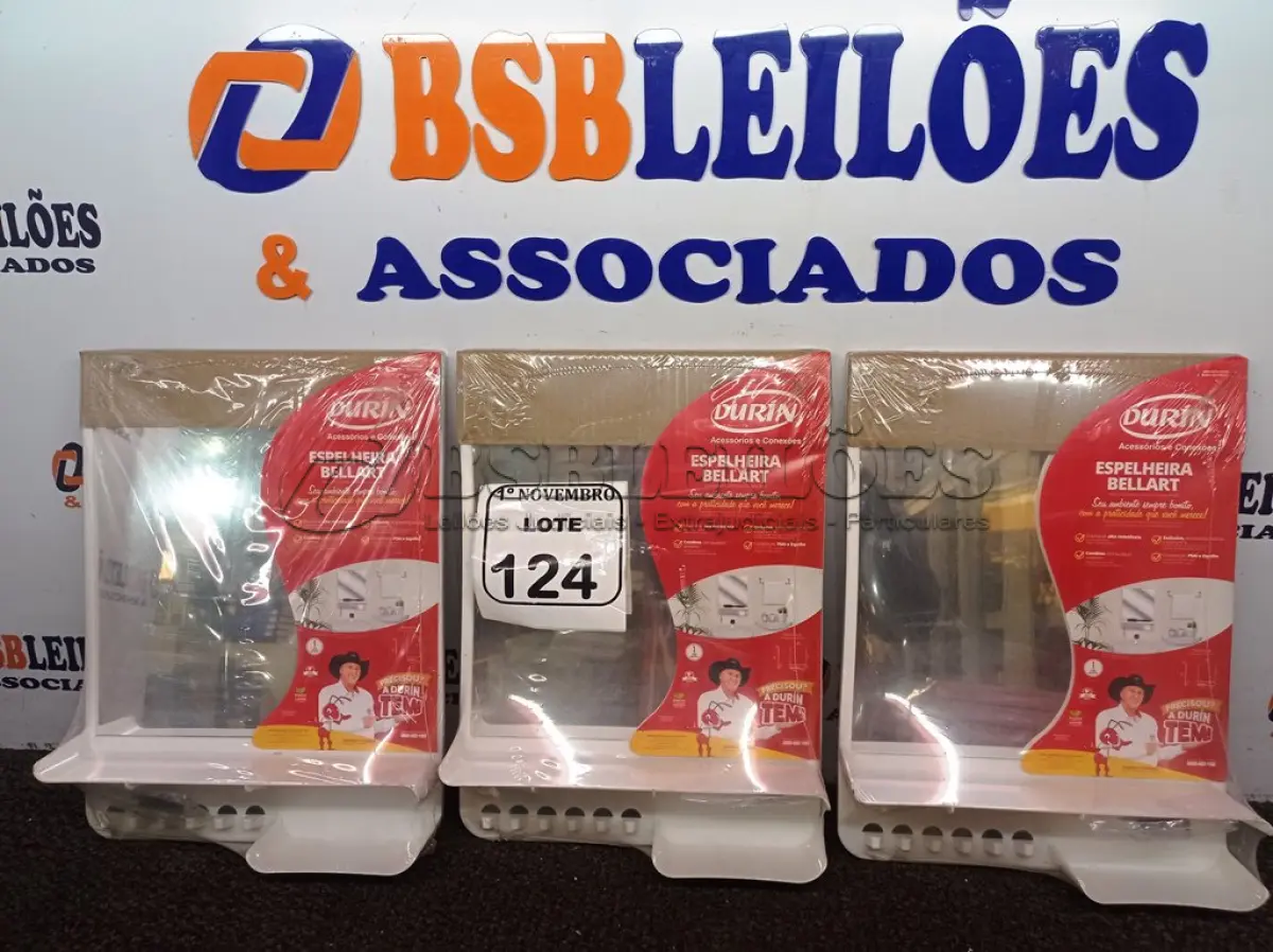 LOTE 124 - 03 ESPELHEIRAS BELLART BR DURIN. (NO ESTADO) ATENÇÃO! FAZER A VISITAÇÃO ANTES DE ARREMATAR, NÃO SABEMOS SE FUNCIONA. LEILÃO NÃO TEM GARANTIA E NEM DEVOLUÇÃO, SUJEITO A POSSÍVEIS AVARIAS VISÍVEIS/OCULTAS E/OU AUSÊNCIA DE COMPONENTES.