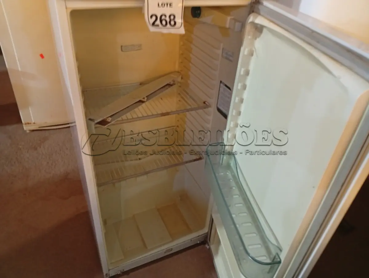 LOTE 268 - 01 GELADEIRA MARCA DAKO 220V. (NO ESTADO) ATENÇÃO! FAZER A VISITAÇÃO ANTES DE ARREMATAR, NÃO SABEMOS SE FUNCIONA. LEILÃO NÃO TEM GARANTIA E NEM DEVOLUÇÃO, SUJEITO A POSSÍVEIS AVARIAS VISÍVEIS/OCULTAS E/OU AUSÊNCIA DE COMPONENTES.