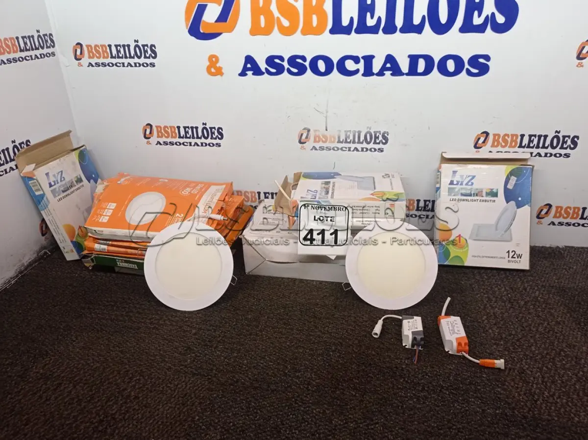 LOTE 411 - 01 LOTE COM DIVERSAS LUMINÁRIAS, 01 MONITOR E 01 TONNER. (NO ESTADO) ATENÇÃO! FAZER A VISITAÇÃO ANTES DE ARREMATAR, NÃO SABEMOS SE FUNCIONA. LEILÃO NÃO TEM GARANTIA E NEM DEVOLUÇÃO, SUJEITO A POSSÍVEIS AVARIAS VISÍVEIS/OCULTAS E/OU AUSÊNCIA DE COMPONENTES.