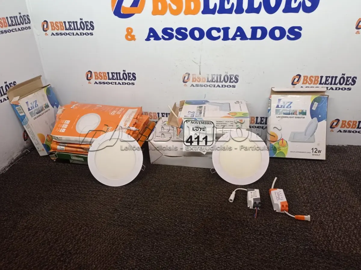 LOTE 411 - 01 LOTE COM DIVERSAS LUMINÁRIAS, 01 MONITOR E 01 TONNER. (NO ESTADO) ATENÇÃO! FAZER A VISITAÇÃO ANTES DE ARREMATAR, NÃO SABEMOS SE FUNCIONA. LEILÃO NÃO TEM GARANTIA E NEM DEVOLUÇÃO, SUJEITO A POSSÍVEIS AVARIAS VISÍVEIS/OCULTAS E/OU AUSÊNCIA DE COMPONENTES.