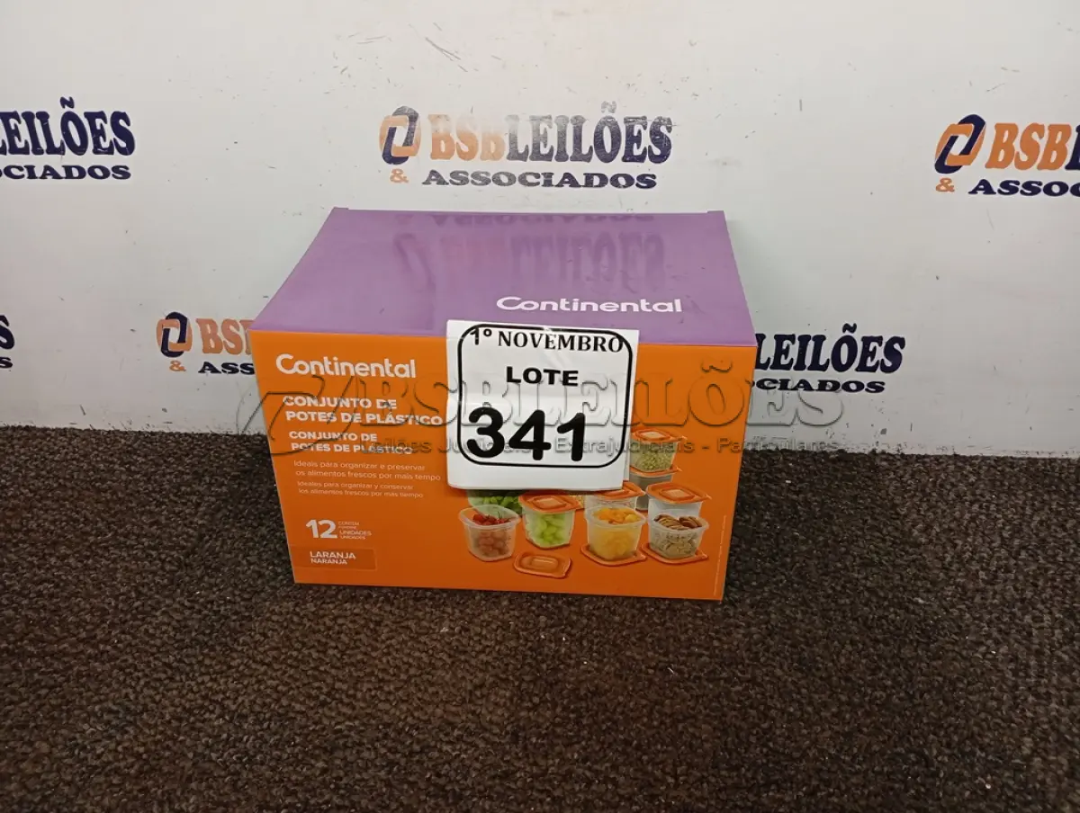 LOTE 341 - 01 CONJUNTO DE POTES DE PLÁSTICO C/ 12 UNIDADES (NOVO). (NO ESTADO) ATENÇÃO! FAZER A VISITAÇÃO ANTES DE ARREMATAR, NÃO SABEMOS SE FUNCIONA. LEILÃO NÃO TEM GARANTIA E NEM DEVOLUÇÃO, SUJEITO A POSSÍVEIS AVARIAS VISÍVEIS/OCULTAS E/OU AUSÊNCIA DE COMPONENTES.