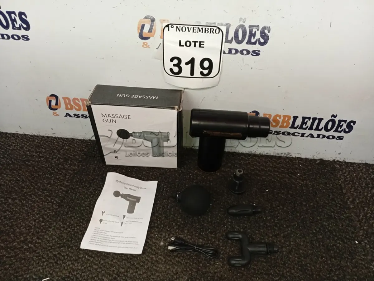 LOTE 319 - 01 PISTOLA MASSAGEADORA 25W. (NO ESTADO) ATENÇÃO! FAZER A VISITAÇÃO ANTES DE ARREMATAR, NÃO SABEMOS SE FUNCIONA. LEILÃO NÃO TEM GARANTIA E NEM DEVOLUÇÃO, SUJEITO A POSSÍVEIS AVARIAS VISÍVEIS/OCULTAS E/OU AUSÊNCIA DE COMPONENTES.