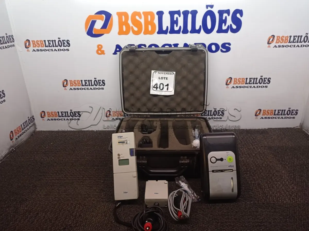 LOTE 401 - 01 BAFÔMETRO MARCA DRAGER. (NO ESTADO) ATENÇÃO! FAZER A VISITAÇÃO ANTES DE ARREMATAR, NÃO SABEMOS SE FUNCIONA. LEILÃO NÃO TEM GARANTIA E NEM DEVOLUÇÃO, SUJEITO A POSSÍVEIS AVARIAS VISÍVEIS/OCULTAS E/OU AUSÊNCIA DE COMPONENTES.