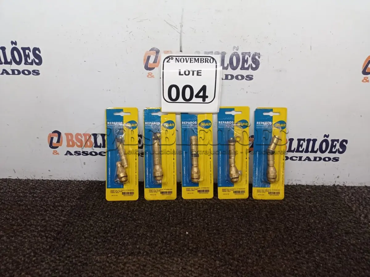 LOTE 004 - 05 KITS DE ROSCAS P/ TORNEIRAS (NOVO). (NO ESTADO) ATENÇÃO! FAZER A VISITAÇÃO ANTES DE ARREMATAR, NÃO SABEMOS SE FUNCIONA. LEILÃO NÃO TEM GARANTIA E NEM DEVOLUÇÃO, SUJEITO A POSSÍVEIS AVARIAS VISÍVEIS/OCULTAS E/OU AUSÊNCIA DE COMPONENTES.