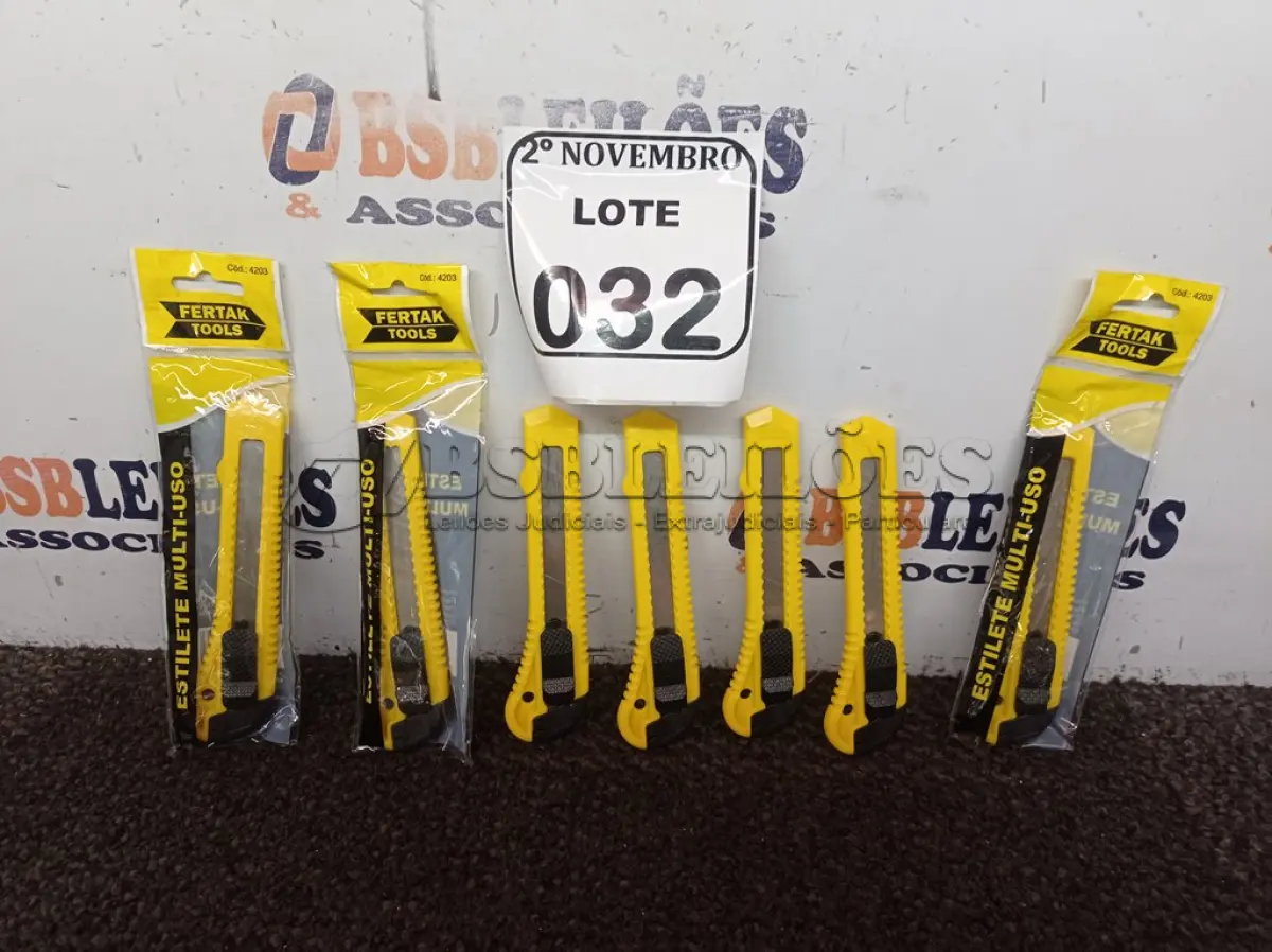 LOTE 032 - 07 ESTILETES MARCA FERTAK(NOVO). (NO ESTADO) ATENÇÃO! FAZER A VISITAÇÃO ANTES DE ARREMATAR, NÃO SABEMOS SE FUNCIONA. LEILÃO NÃO TEM GARANTIA E NEM DEVOLUÇÃO, SUJEITO A POSSÍVEIS AVARIAS VISÍVEIS/OCULTAS E/OU AUSÊNCIA DE COMPONENTES.
