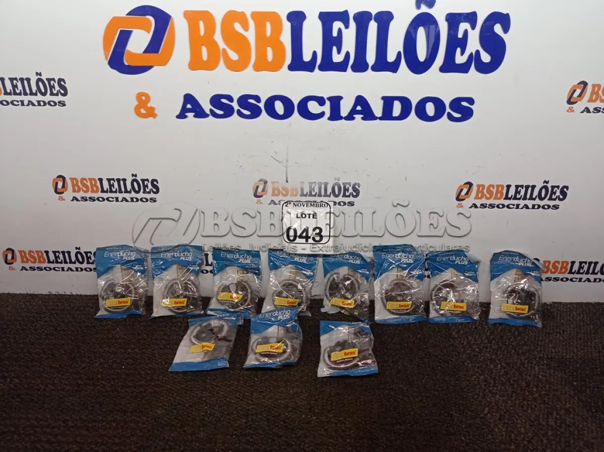 LOTE 043 - 01 LOTE C/APROXIMADAMENTE 09 RESISTÊNCIAS P/CHUVEIROS MARCA ENERBRAS(NOVO). (NO ESTADO) ATENÇÃO! FAZER A VISITAÇÃO ANTES DE ARREMATAR, NÃO SABEMOS SE FUNCIONA. LEILÃO NÃO TEM GARANTIA E NEM DEVOLUÇÃO, SUJEITO A POSSÍVEIS AVARIAS VISÍVEIS/OCULTAS E/OU AUSÊNCIA DE COMPONENTES.