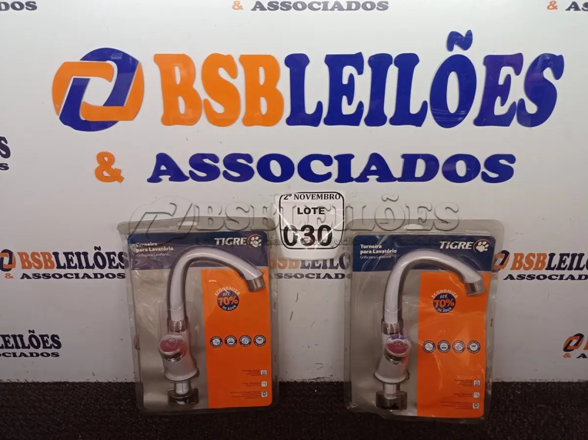 LOTE 030 - 04 TORNEIRAS MODELOS DIVERSOS MARCA TIGRE(NOVO). (NO ESTADO) ATENÇÃO! FAZER A VISITAÇÃO ANTES DE ARREMATAR, NÃO SABEMOS SE FUNCIONA. LEILÃO NÃO TEM GARANTIA E NEM DEVOLUÇÃO, SUJEITO A POSSÍVEIS AVARIAS VISÍVEIS/OCULTAS E/OU AUSÊNCIA DE COMPONENTES.