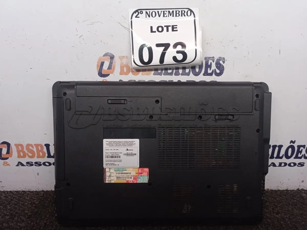LOTE 073 - 01 NOTEBOOK MARCA POSITIVO. (NO ESTADO) ATENÇÃO! FAZER A VISITAÇÃO ANTES DE ARREMATAR, NÃO SABEMOS SE FUNCIONA. LEILÃO NÃO TEM GARANTIA E NEM DEVOLUÇÃO, SUJEITO A POSSÍVEIS AVARIAS VISÍVEIS/OCULTAS E/OU AUSÊNCIA DE COMPONENTES.