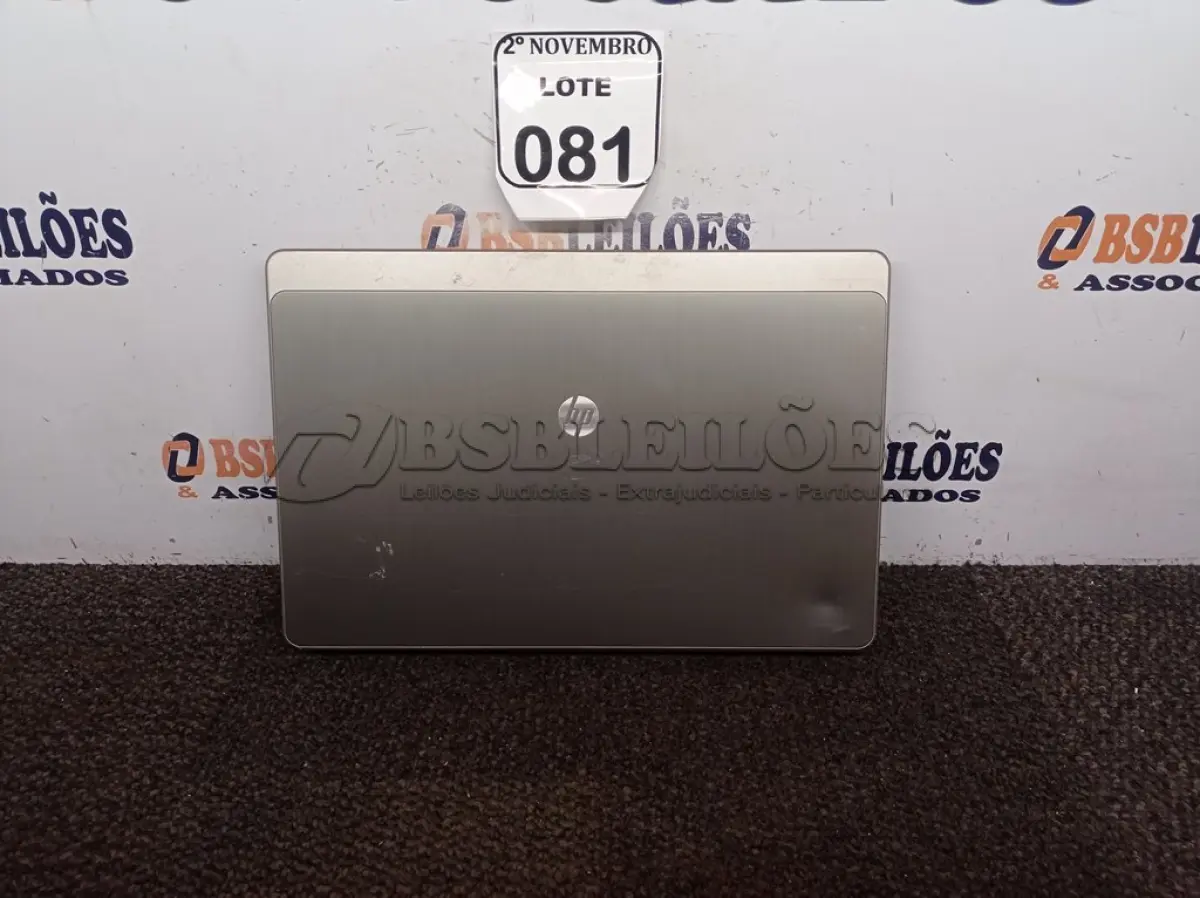 LOTE 081 - 01 NOTEBOOK MARCA HP. (NO ESTADO) ATENÇÃO! FAZER A VISITAÇÃO ANTES DE ARREMATAR, NÃO SABEMOS SE FUNCIONA. LEILÃO NÃO TEM GARANTIA E NEM DEVOLUÇÃO, SUJEITO A POSSÍVEIS AVARIAS VISÍVEIS/OCULTAS E/OU AUSÊNCIA DE COMPONENTES.